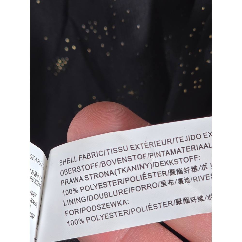 Moon River Black Midi Dress with Gold Speckle - Picture 13 of 14
